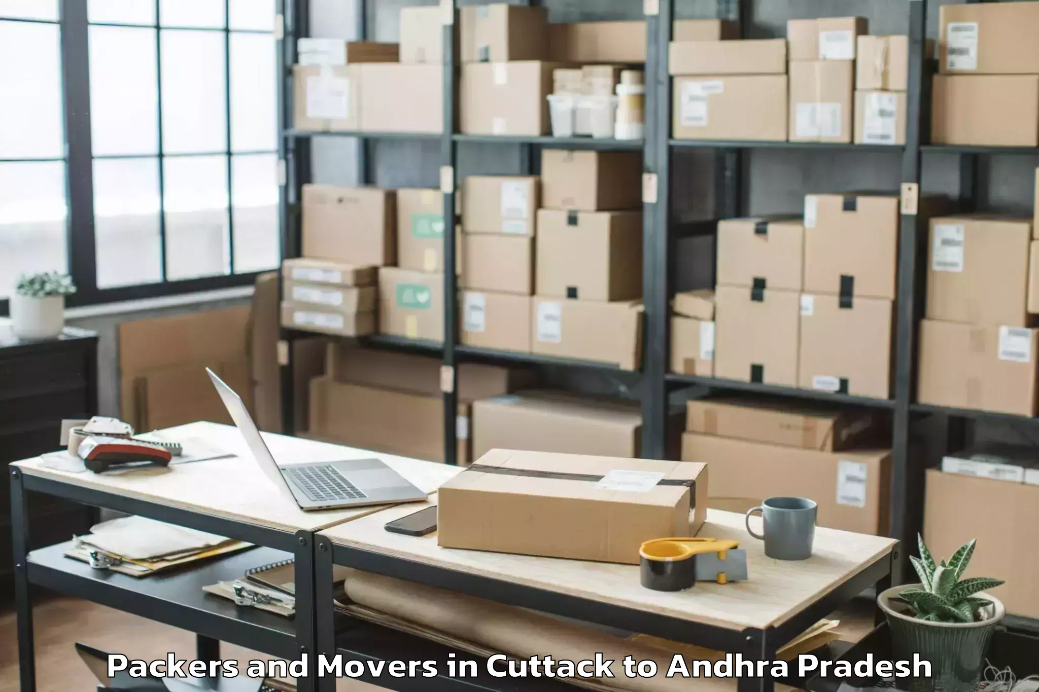 Affordable Cuttack to Uyyalavada Packers And Movers